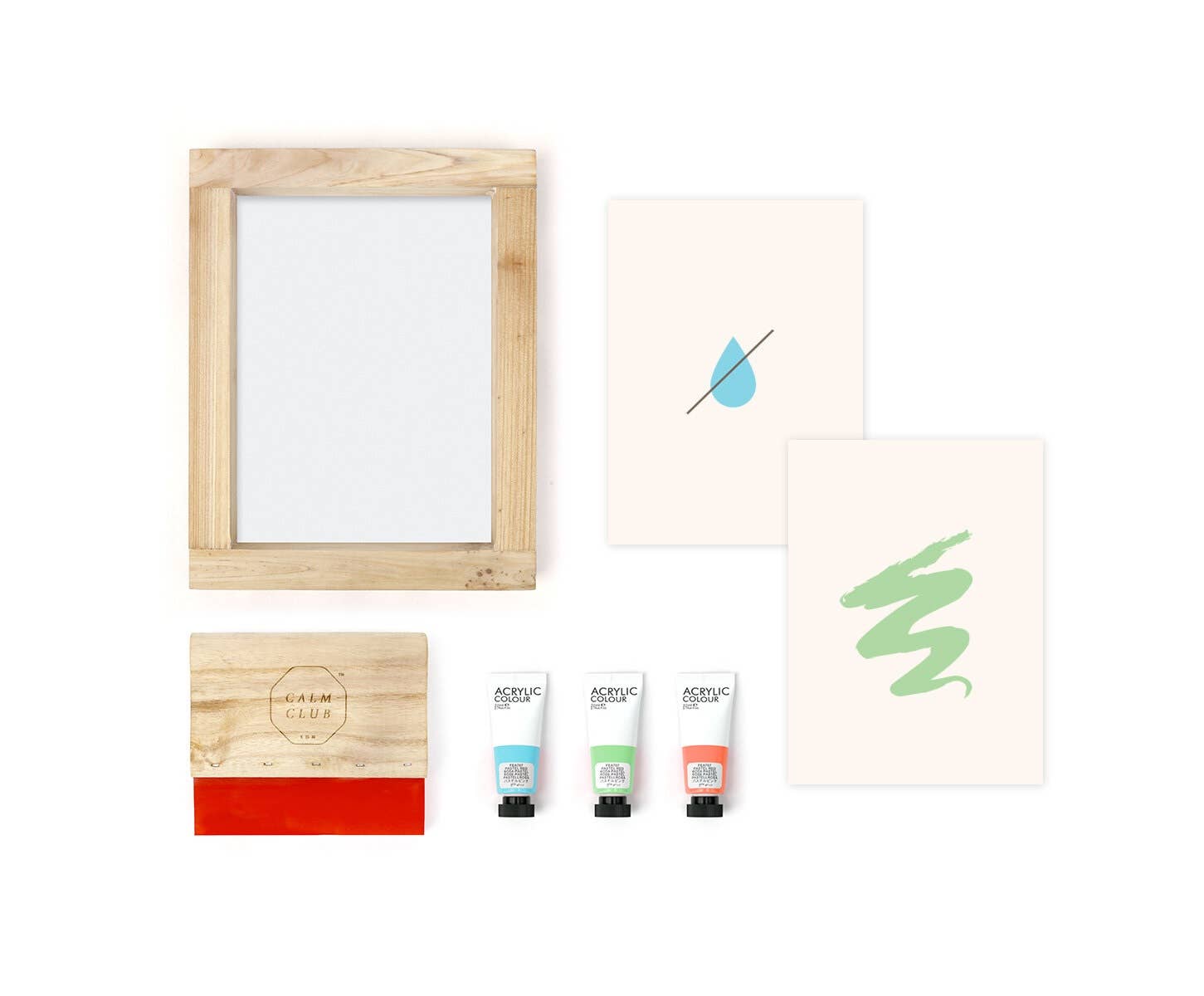 Calm Club DIY Screen Printing Kit