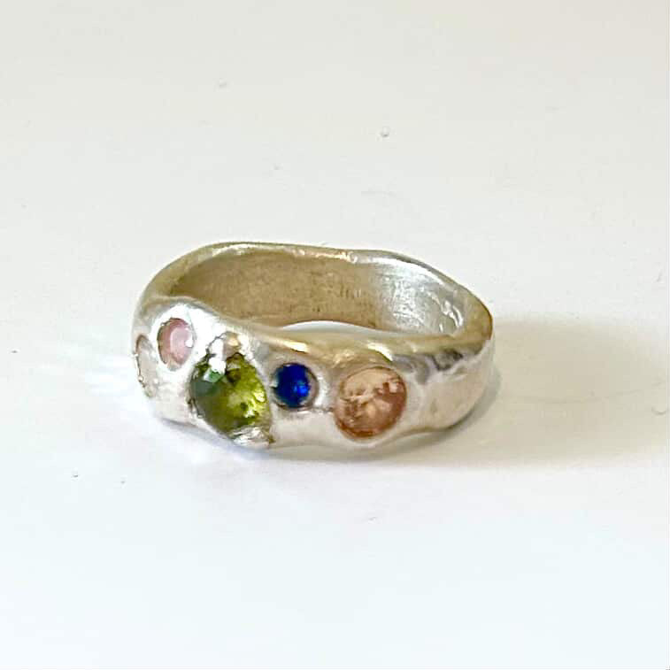 APR 25th - IN PERSON - Silver Metal Clay Gem Rings
