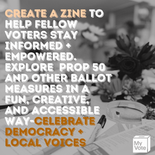 Load image into Gallery viewer, OCT 22nd IN-PERSON - ZINES FOR DEMOCRACY