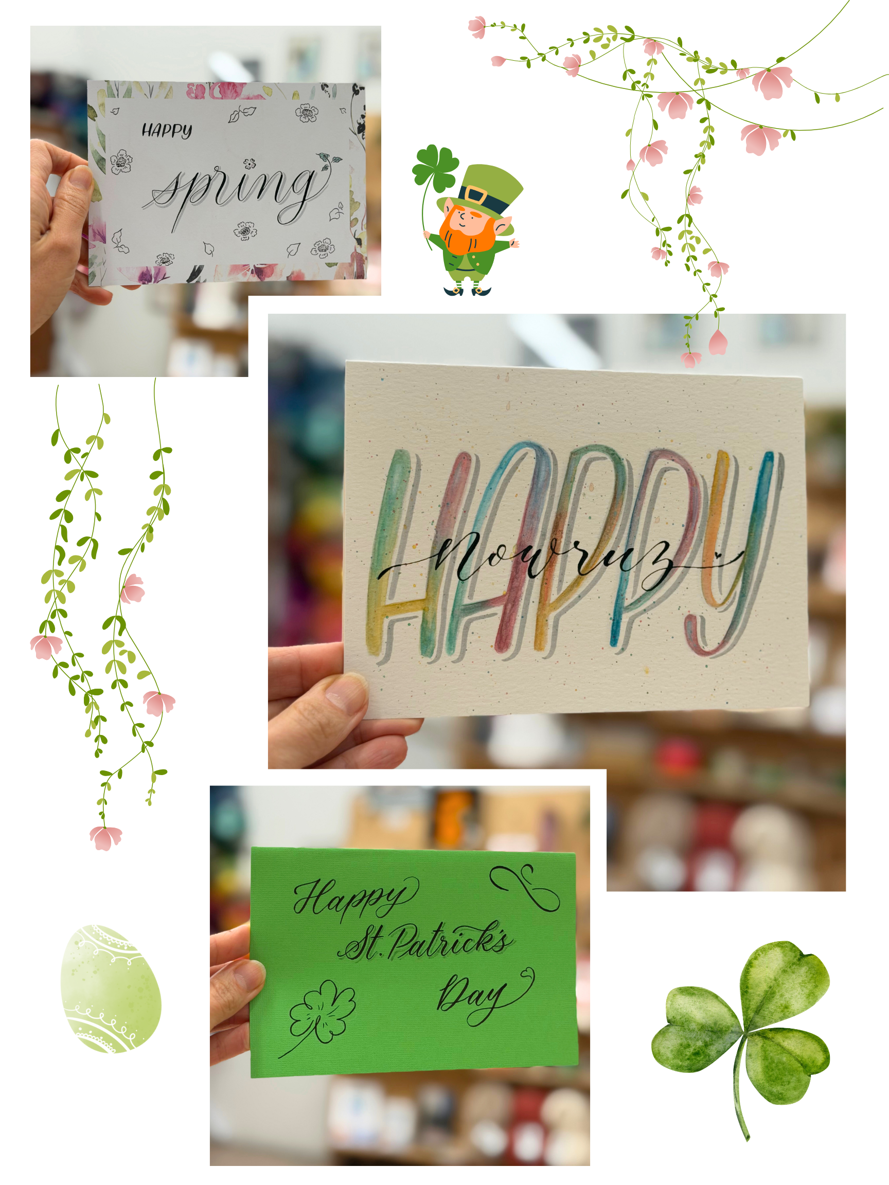 MAR 14th IN-PERSON - Calligraphy Club: Spring Card Edition