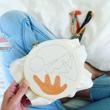 Load image into Gallery viewer, Minimalist Desert Embroidery Kit with Supplies