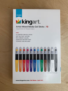 Kingart Mixed Media Gel Sticks Set of 12