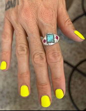 Load image into Gallery viewer, APR 25th - IN PERSON - Silver Metal Clay Gem Rings