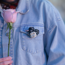 Load image into Gallery viewer, MAR 15th - IN PERSON - Beginning Hand Sewing - Silk Flower Brooch Workshop