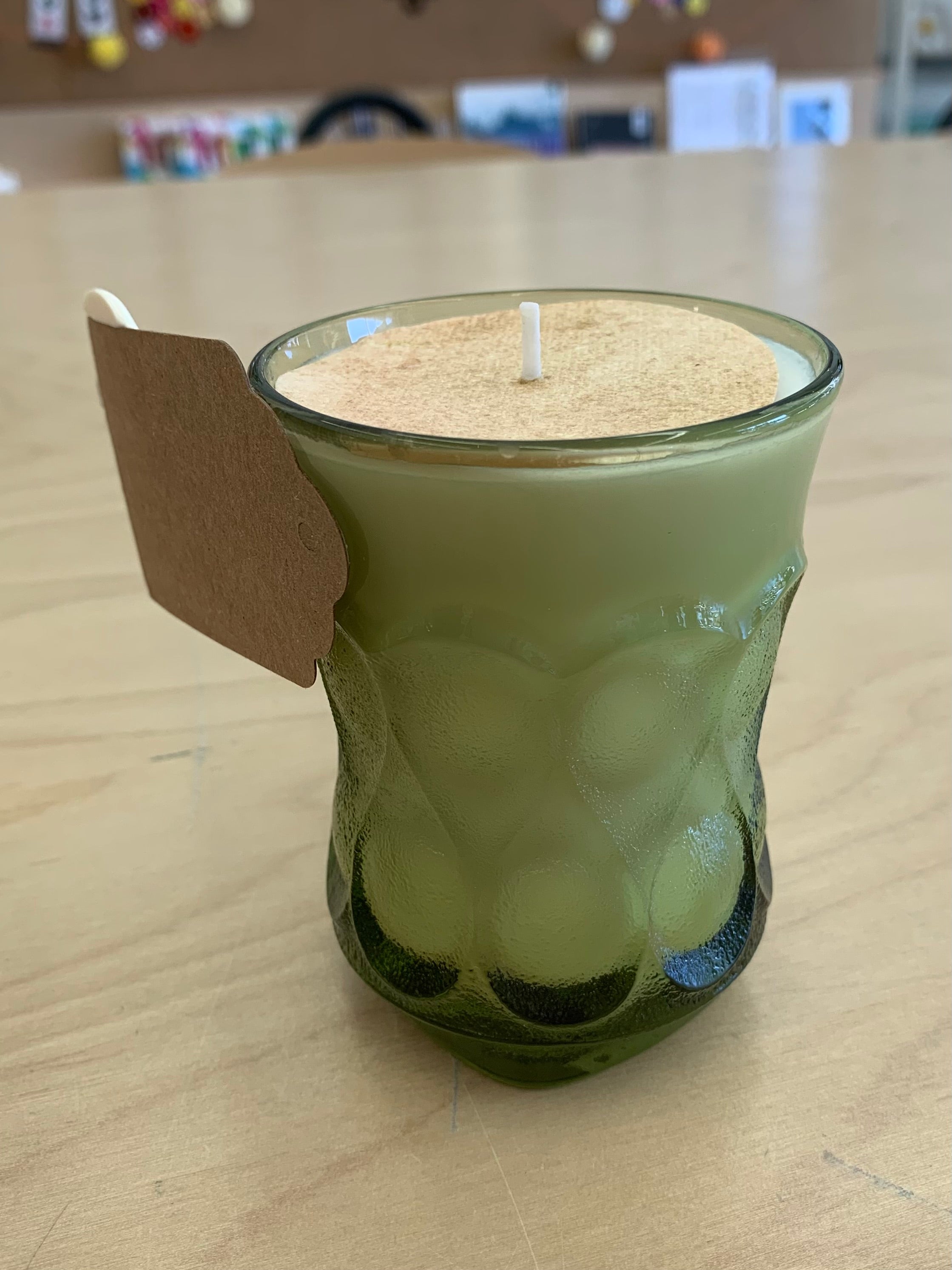 Hand Poured Single Wick Soy Candle - Lemongrass + Lime