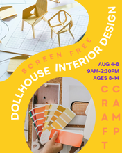 Load image into Gallery viewer, Summer Camp Week 08 - Dollhouse Interior Design - Aug 4-8