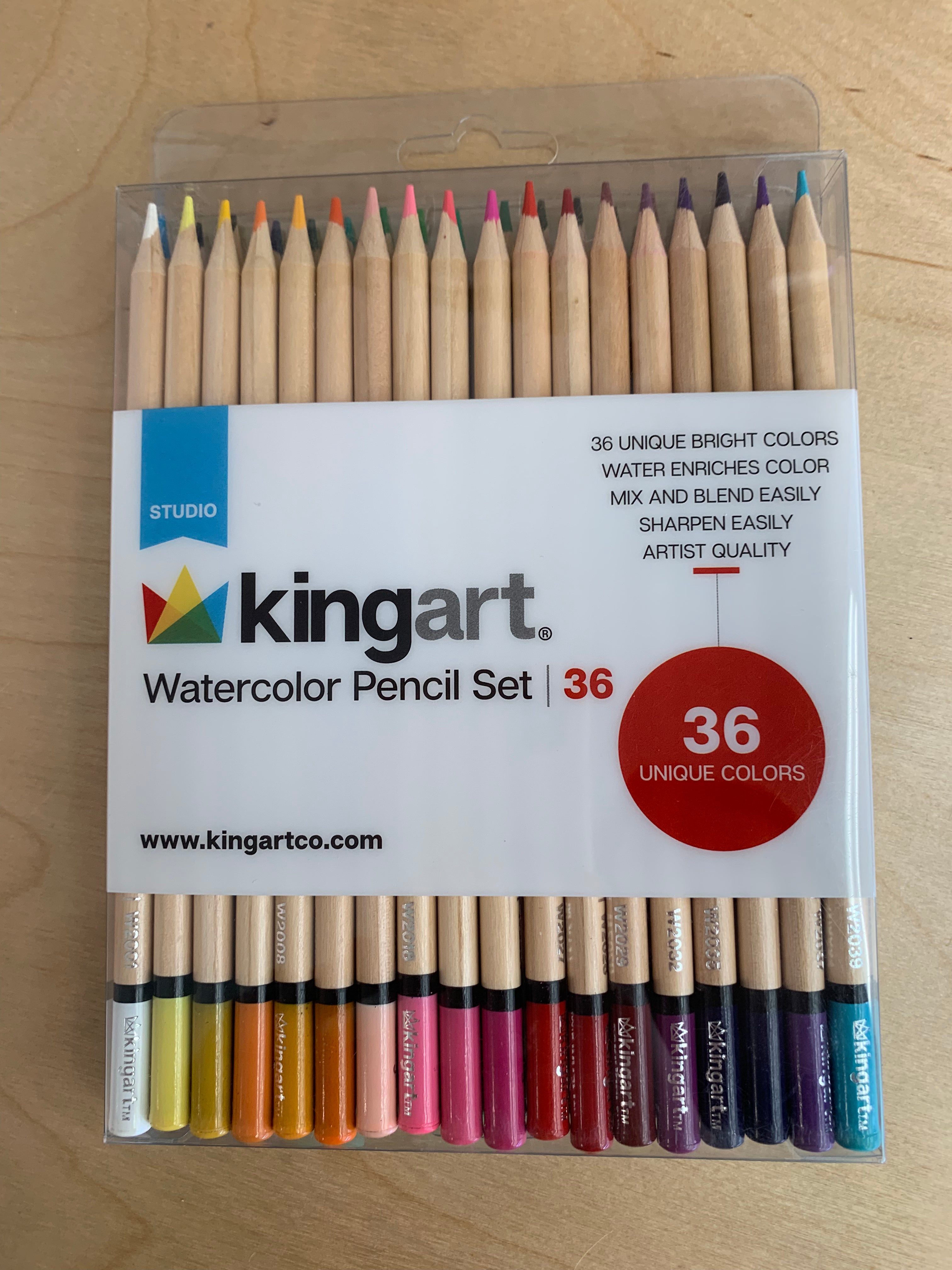 Kingart Watercolor Pencil Set of 36