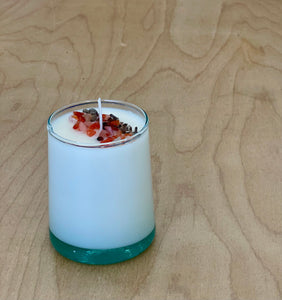Microwave Intention Candle Making Kit - One Handblown Clear Glass Vessel