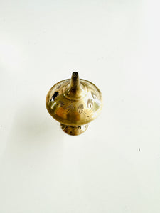 Vintage Small Brass Chalice Incense Burner