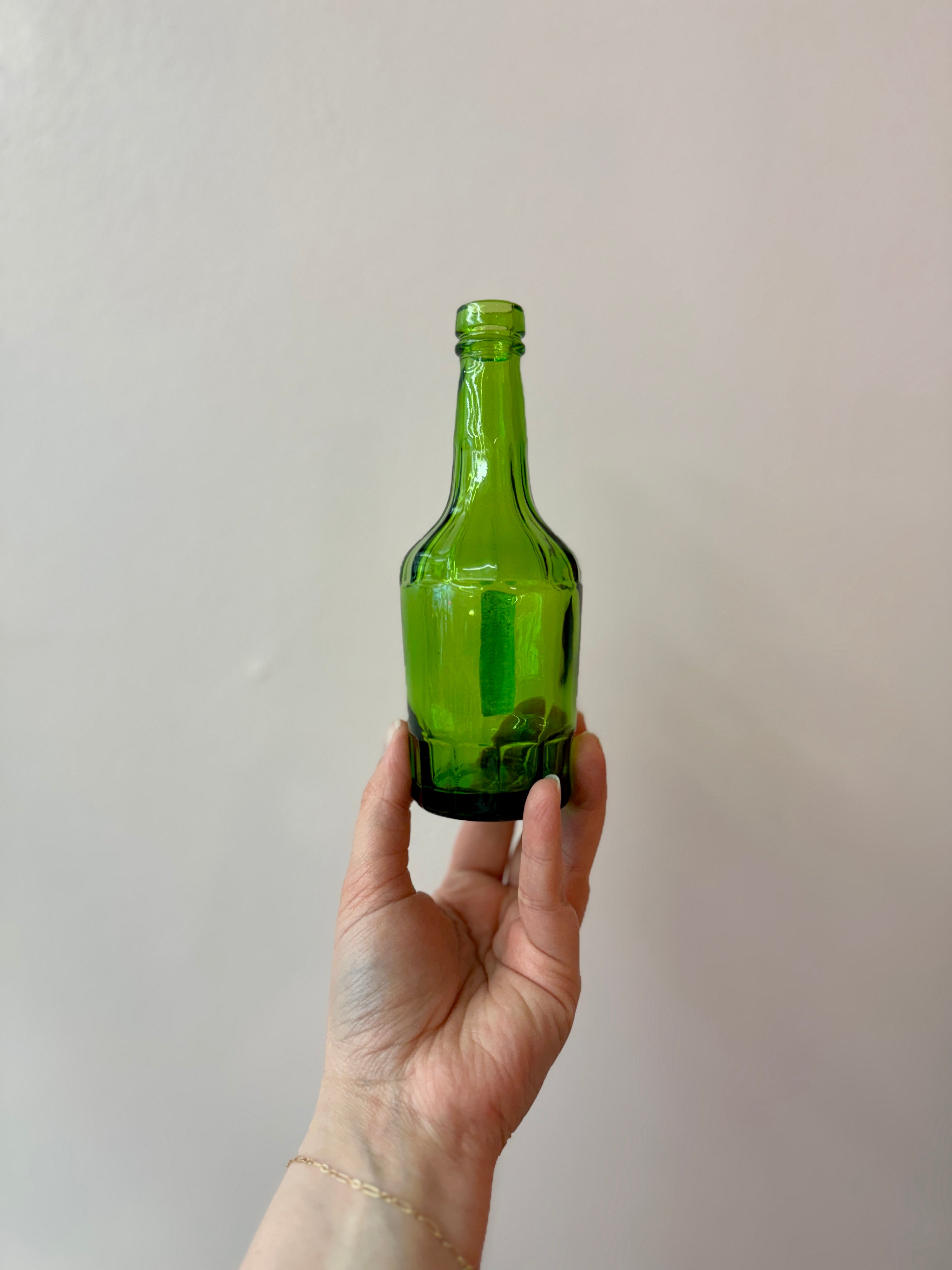 Vintage Weathon Glass Green Bottle