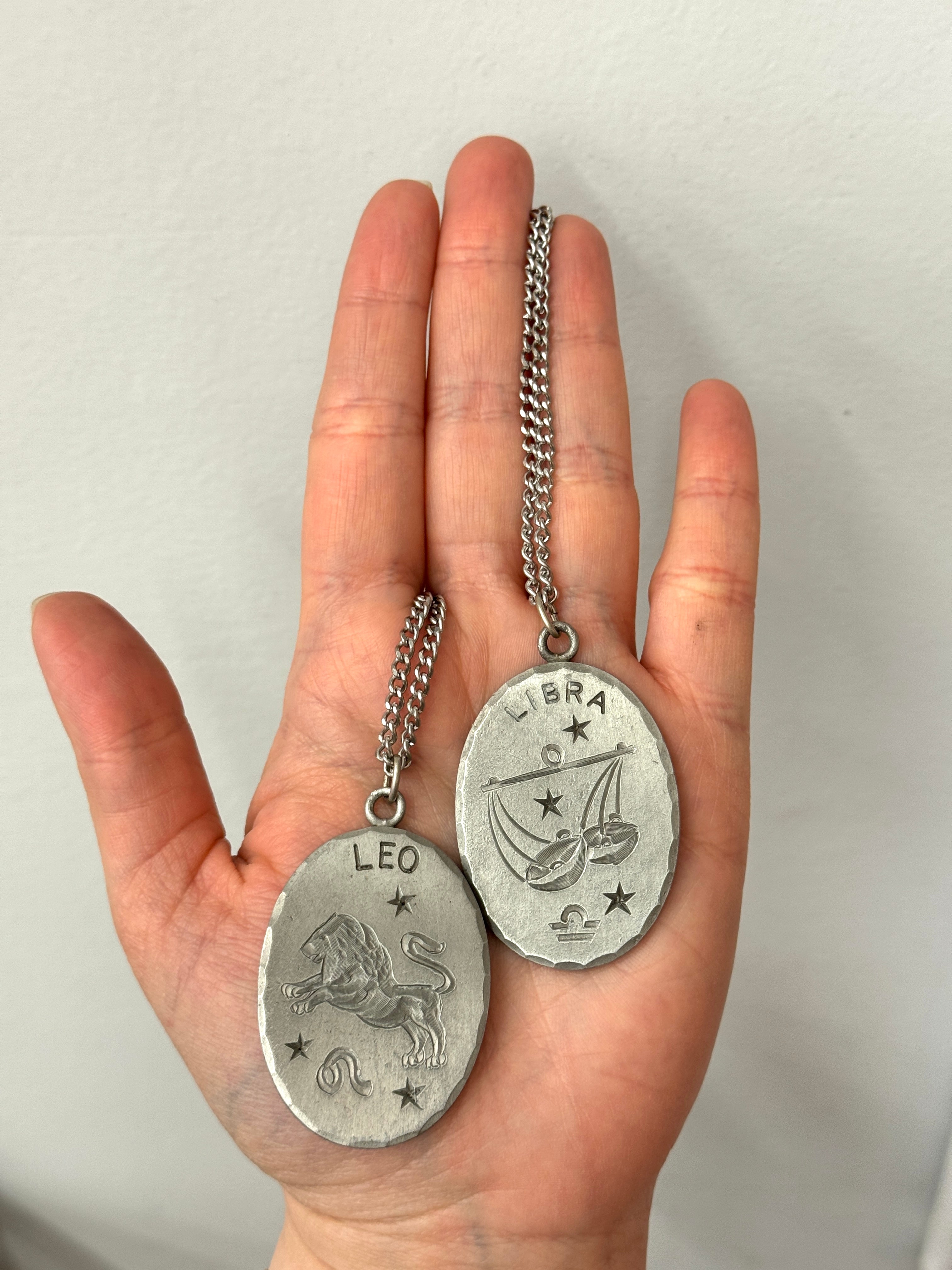 Vintage Pewter Zodiac Pendant
