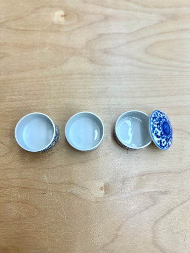 Set of 3 Vintage Jubako Porcelain Stacking Boxes