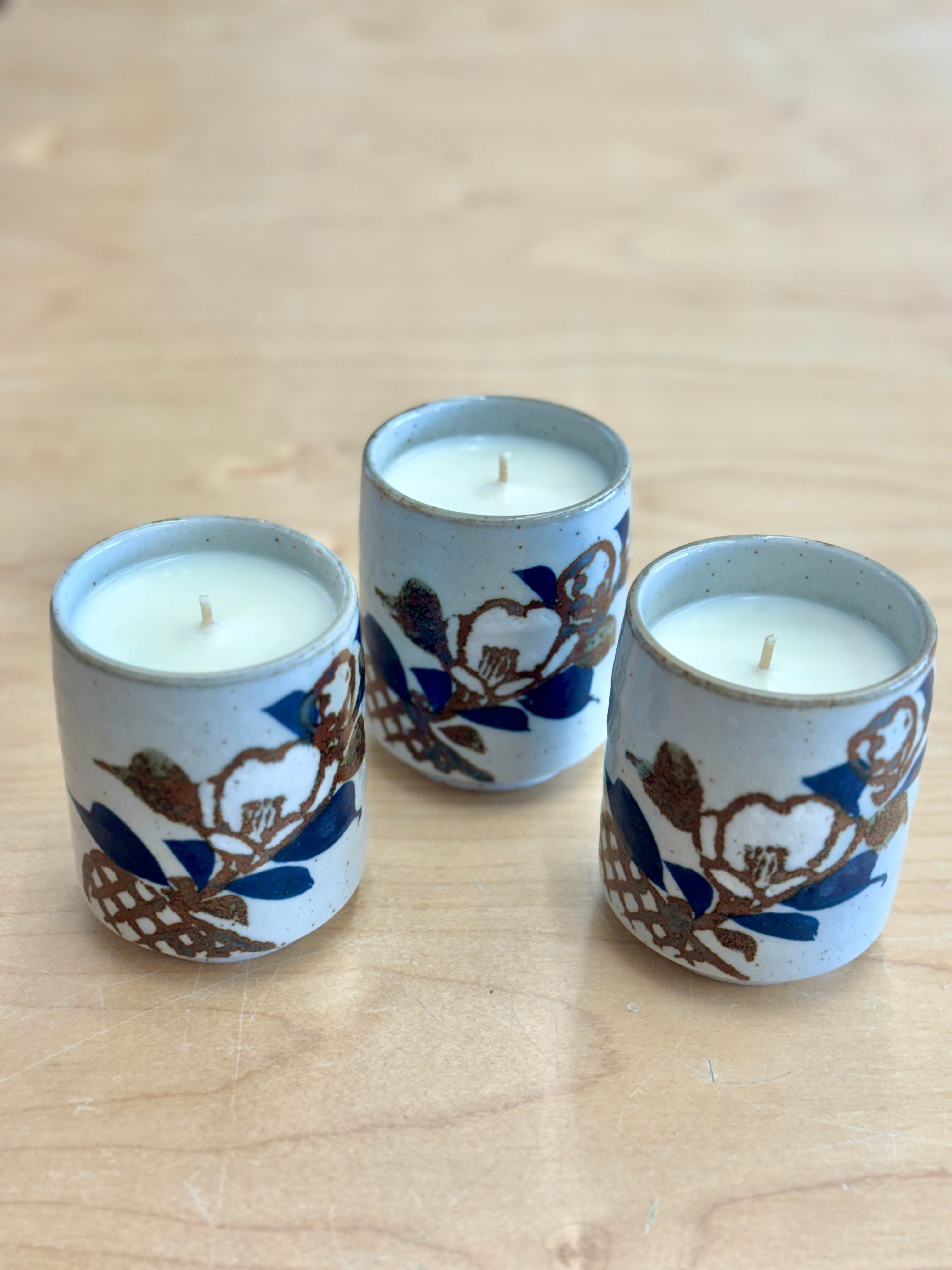 Vintage Otagiri Mug with Candle