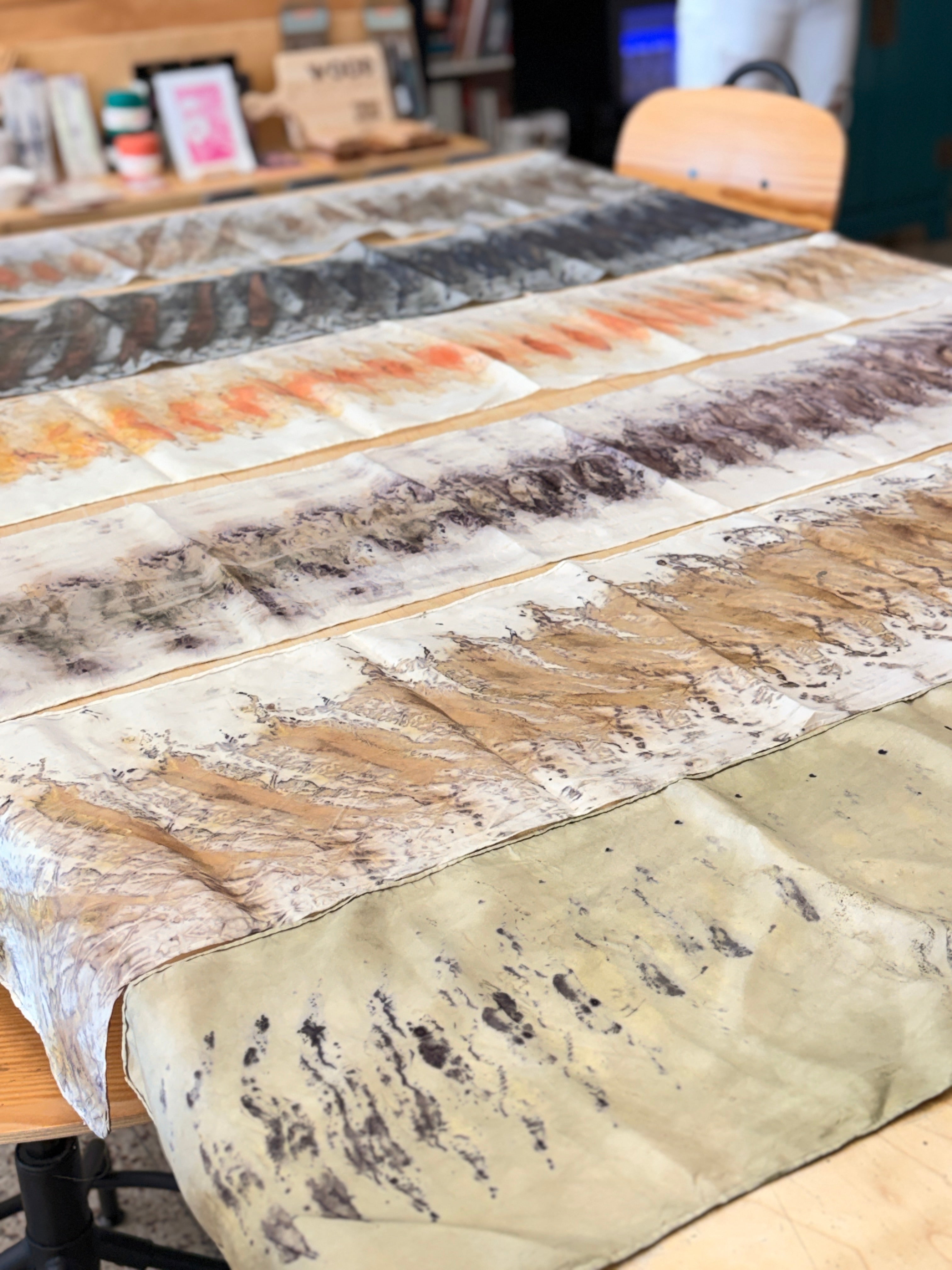 Ms. Larsen's Eco dyed— HABOTAI SILK SCARF
