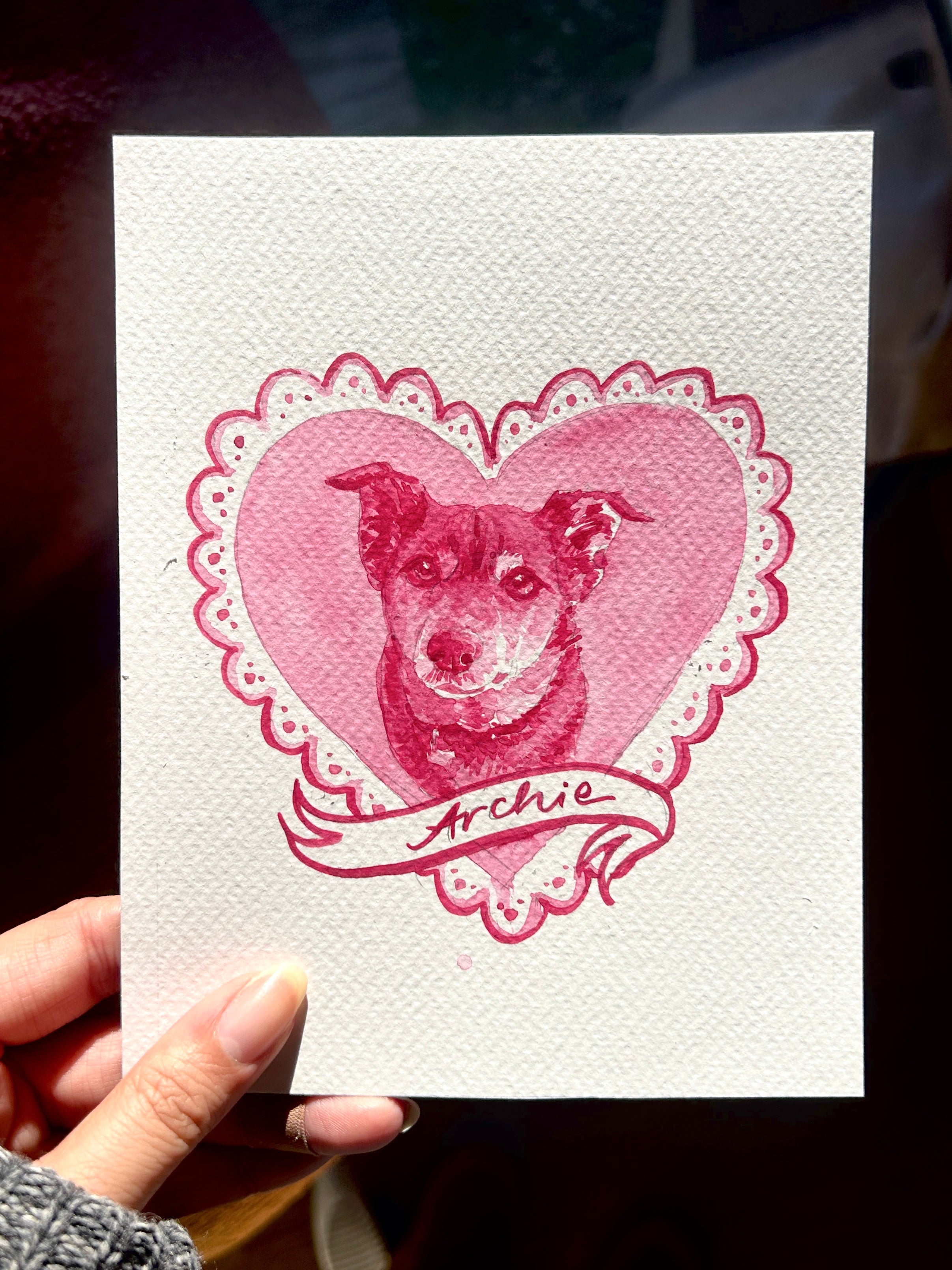 FEB 11th IN-PERSON - Pet Portrait Valentines with Annie Brown