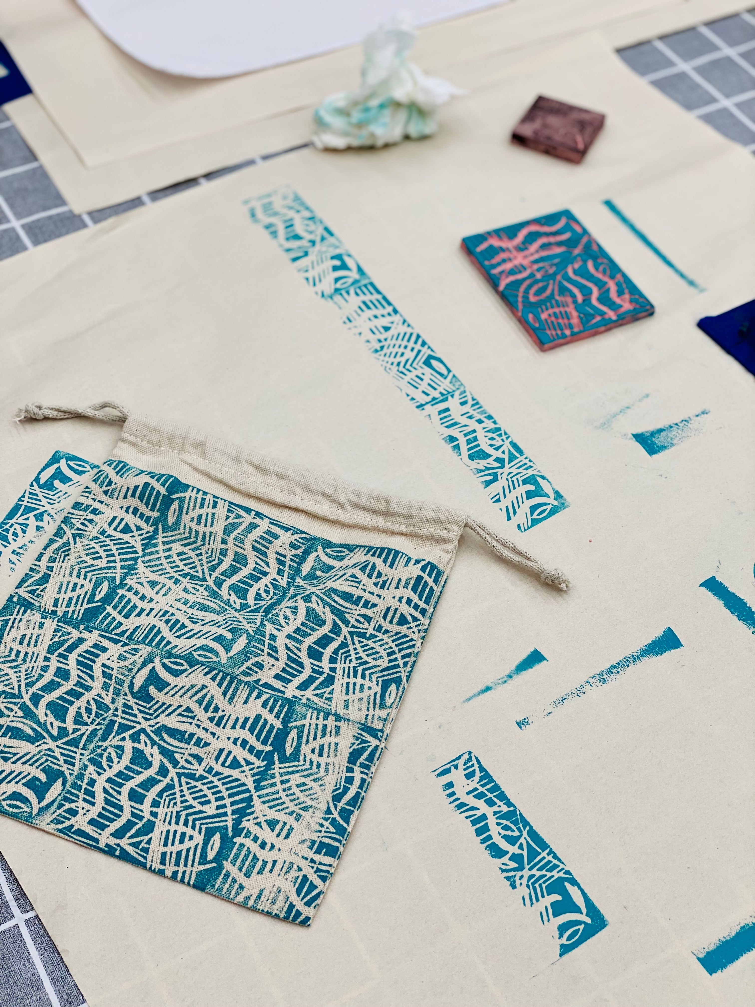 OCT 20th IN-PERSON - Block Printing with Thunder Textile