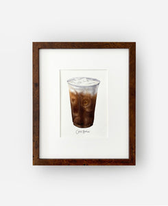 The Coffee Date Collection - Framed Original Watercolor Paintings