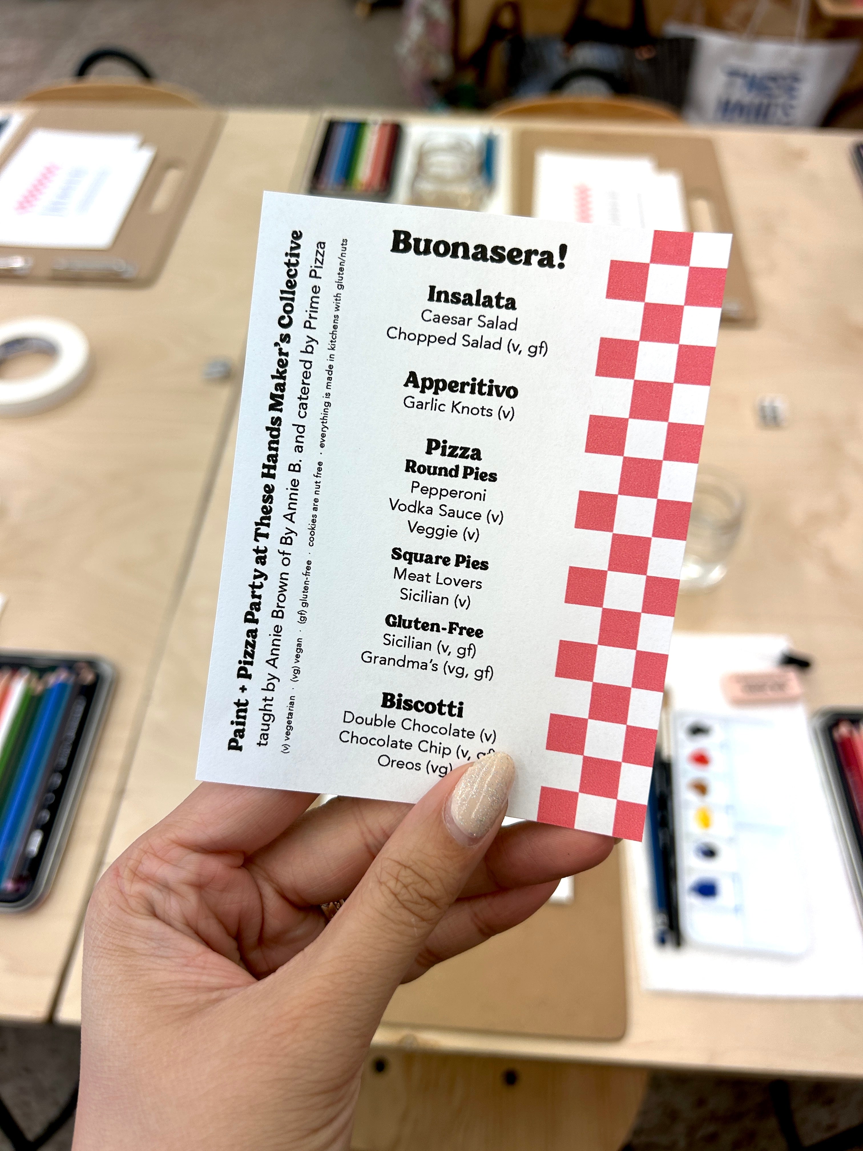 APR 15th IN-PERSON - Paint + Pizza Party with Annie Brown