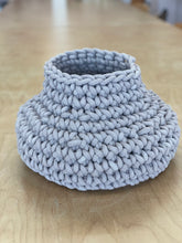 Load image into Gallery viewer, Chunky Crocheted Organic Vessel (Grey)