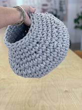 Load image into Gallery viewer, Chunky Crocheted Organic Vessel (Grey)