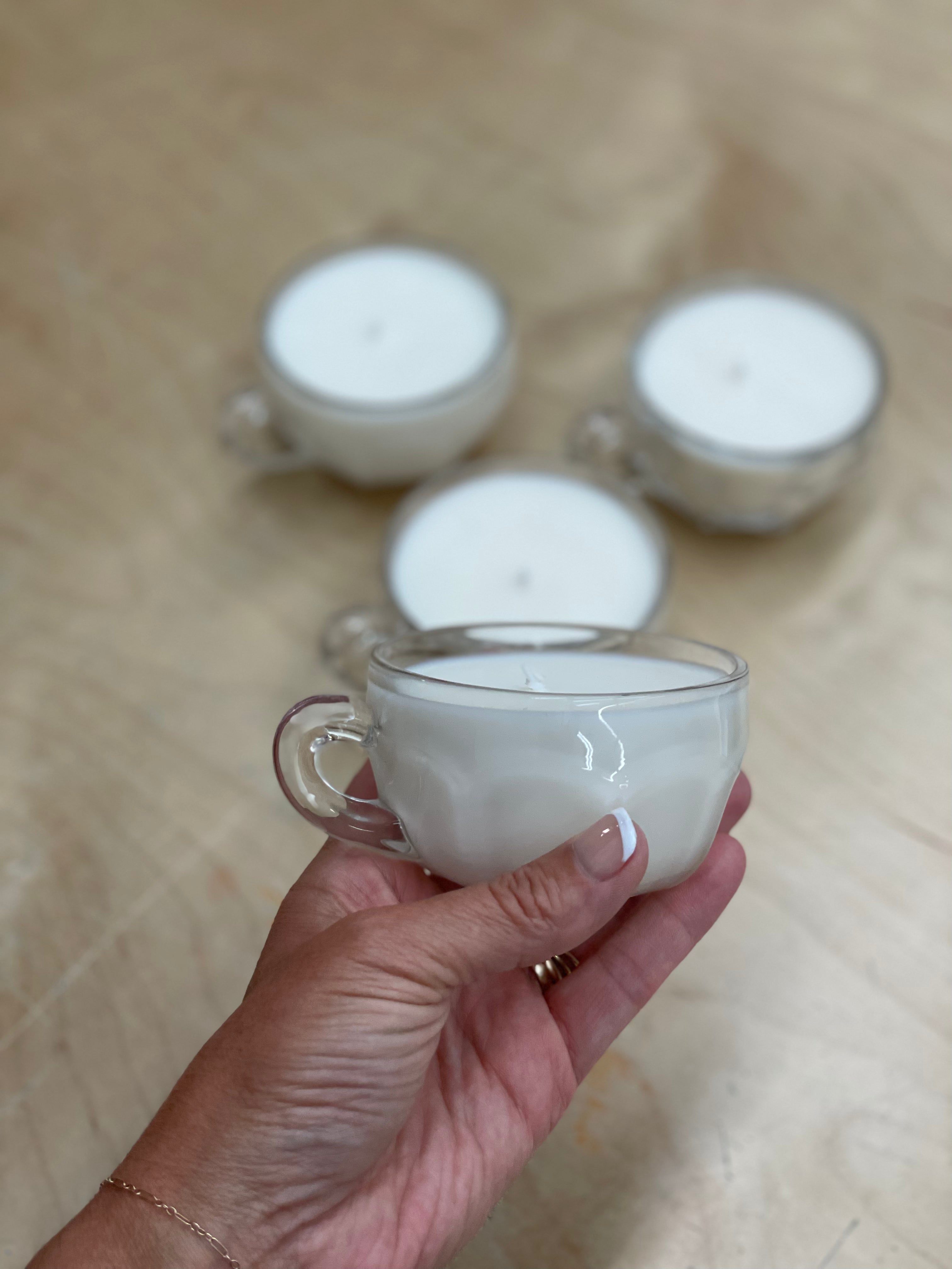 Glass Teacup Candle