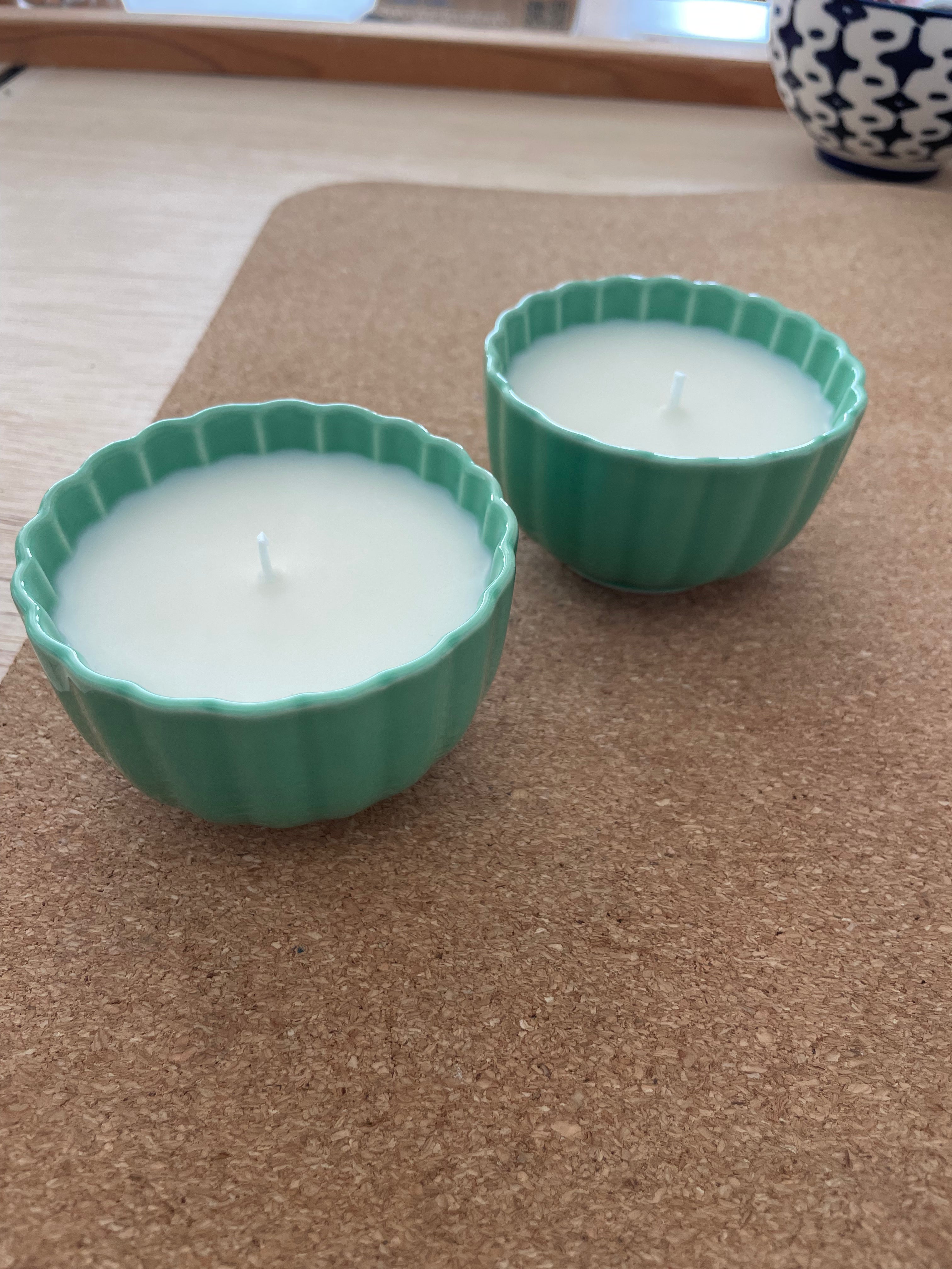 Green Cup Candle
