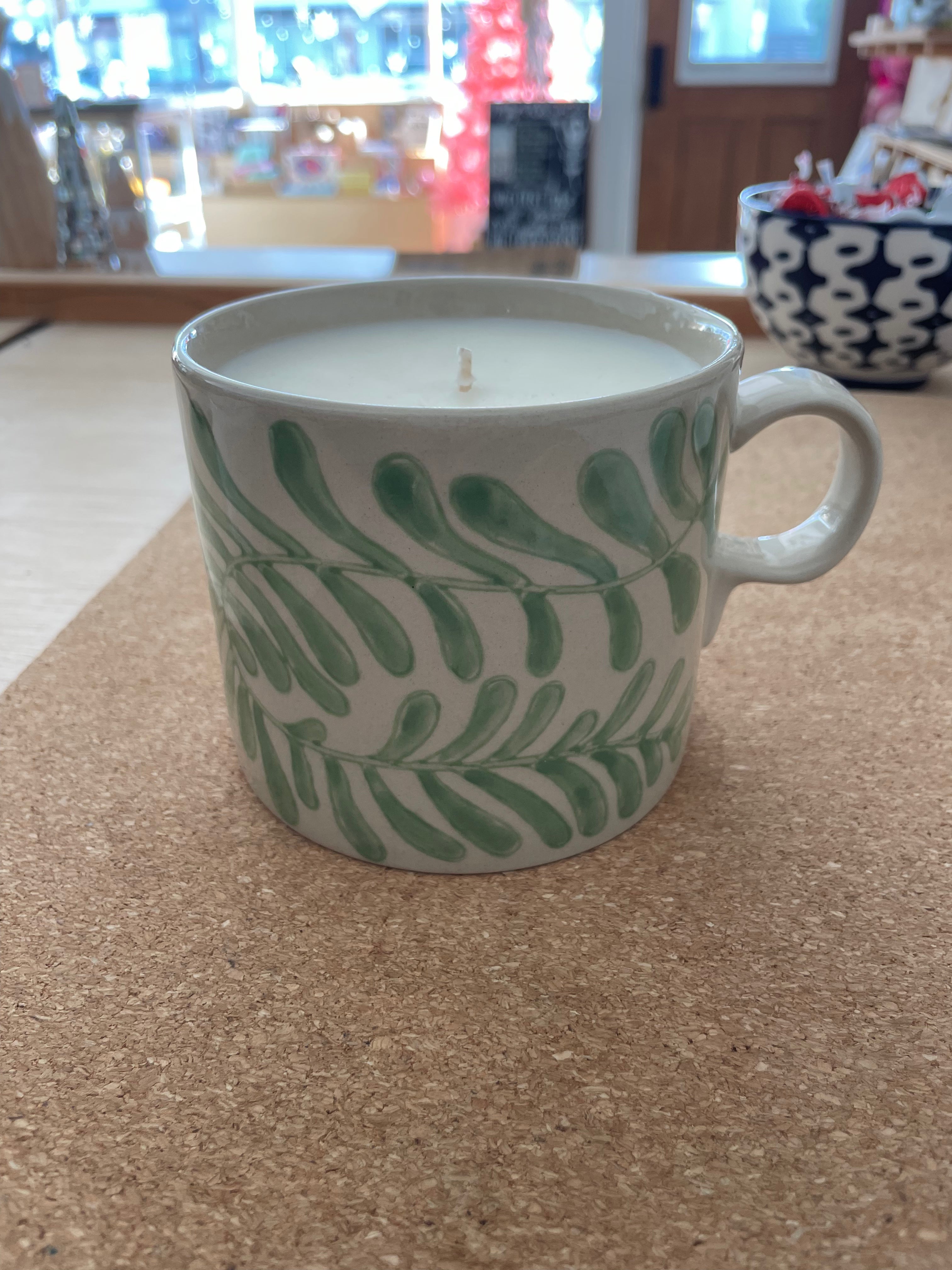 Leaves Mug Candle