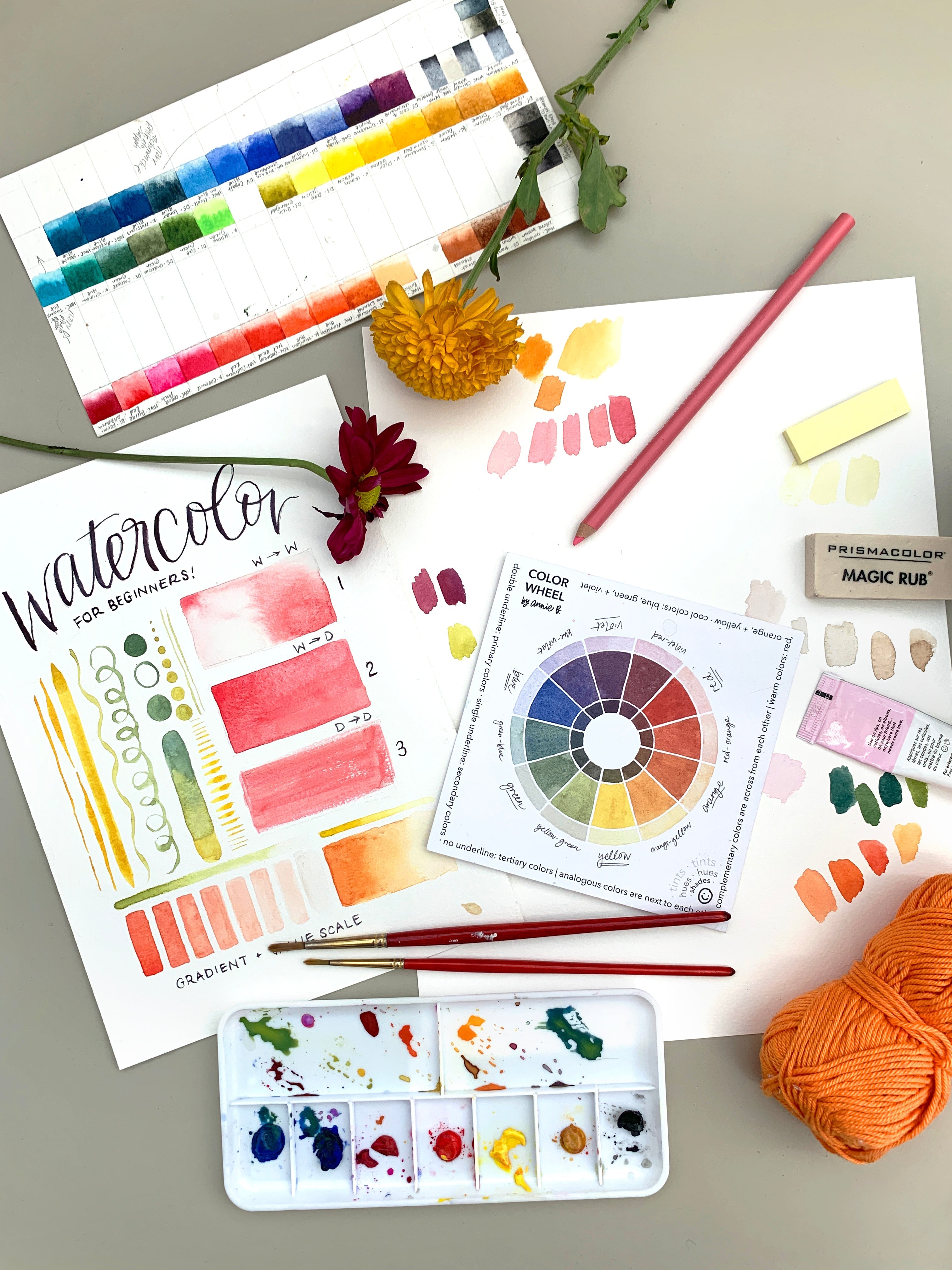 MAR 28th IN-PERSON - Watercolor 101 - How to Mix Any Color with Annie Brown