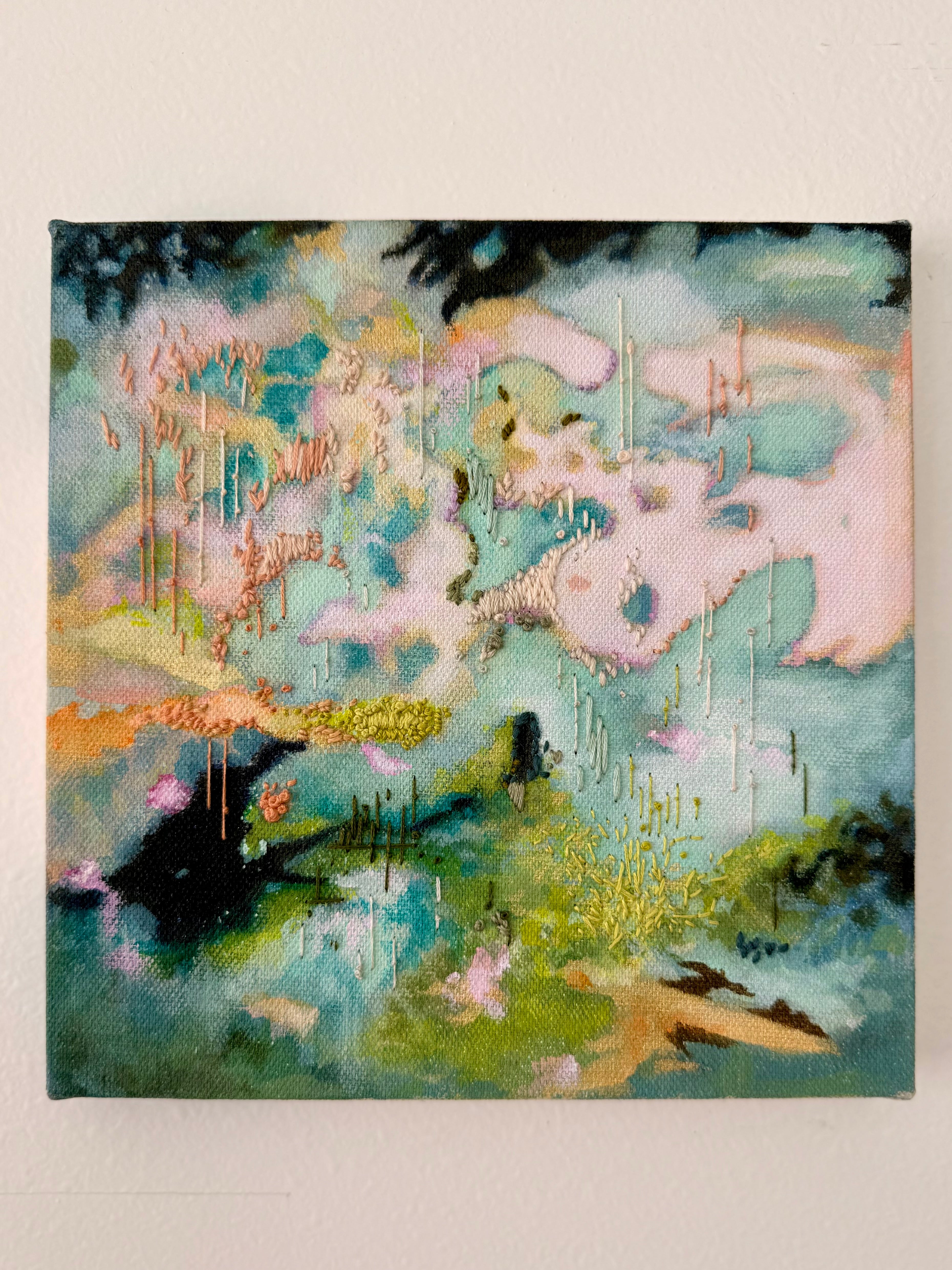May 30th - Paint & Stitch on Raw Canvas with Mirina Moloney