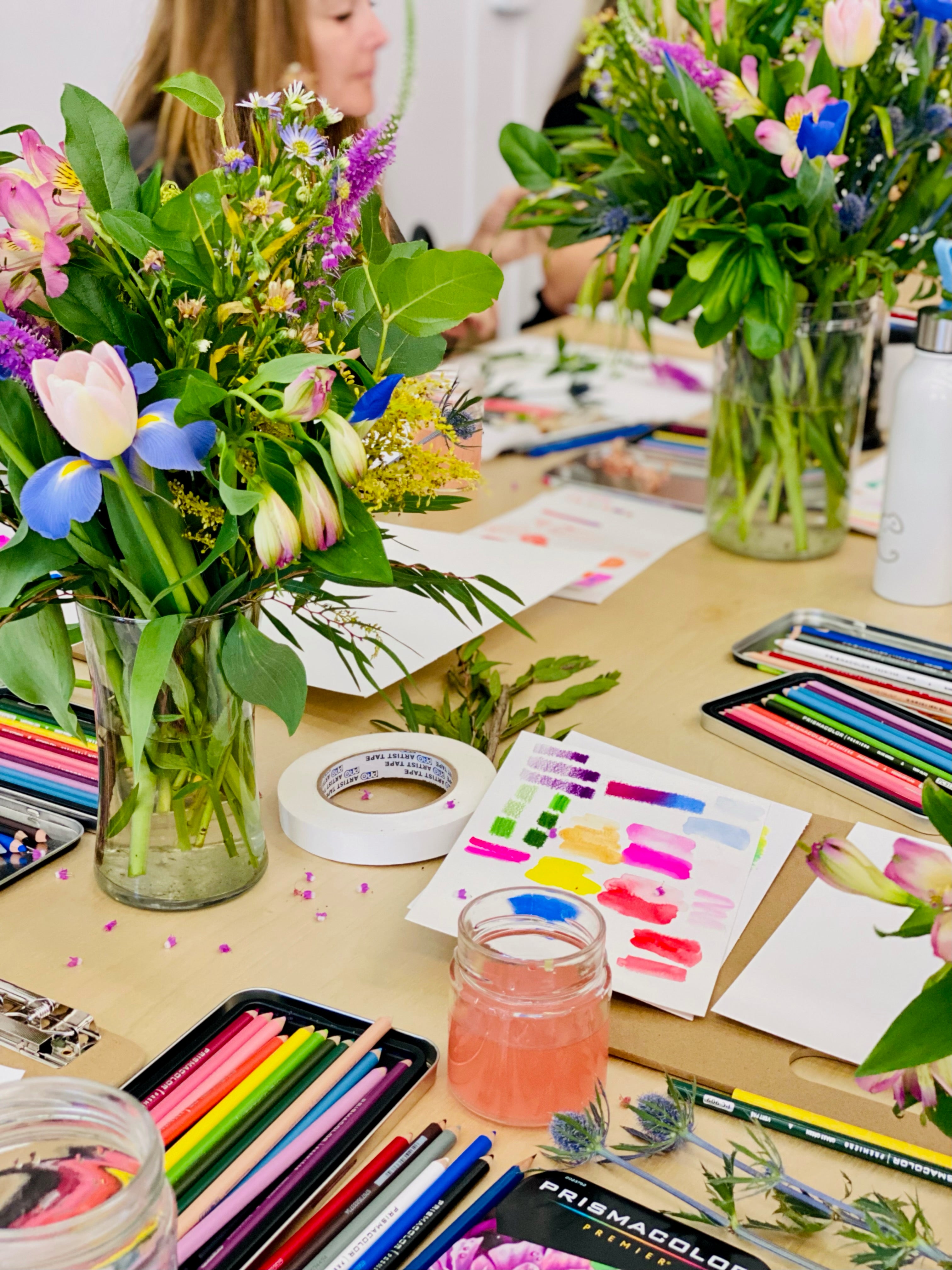 MAR 18th IN-PERSON - Inked Floral Drawings with Annie Brown