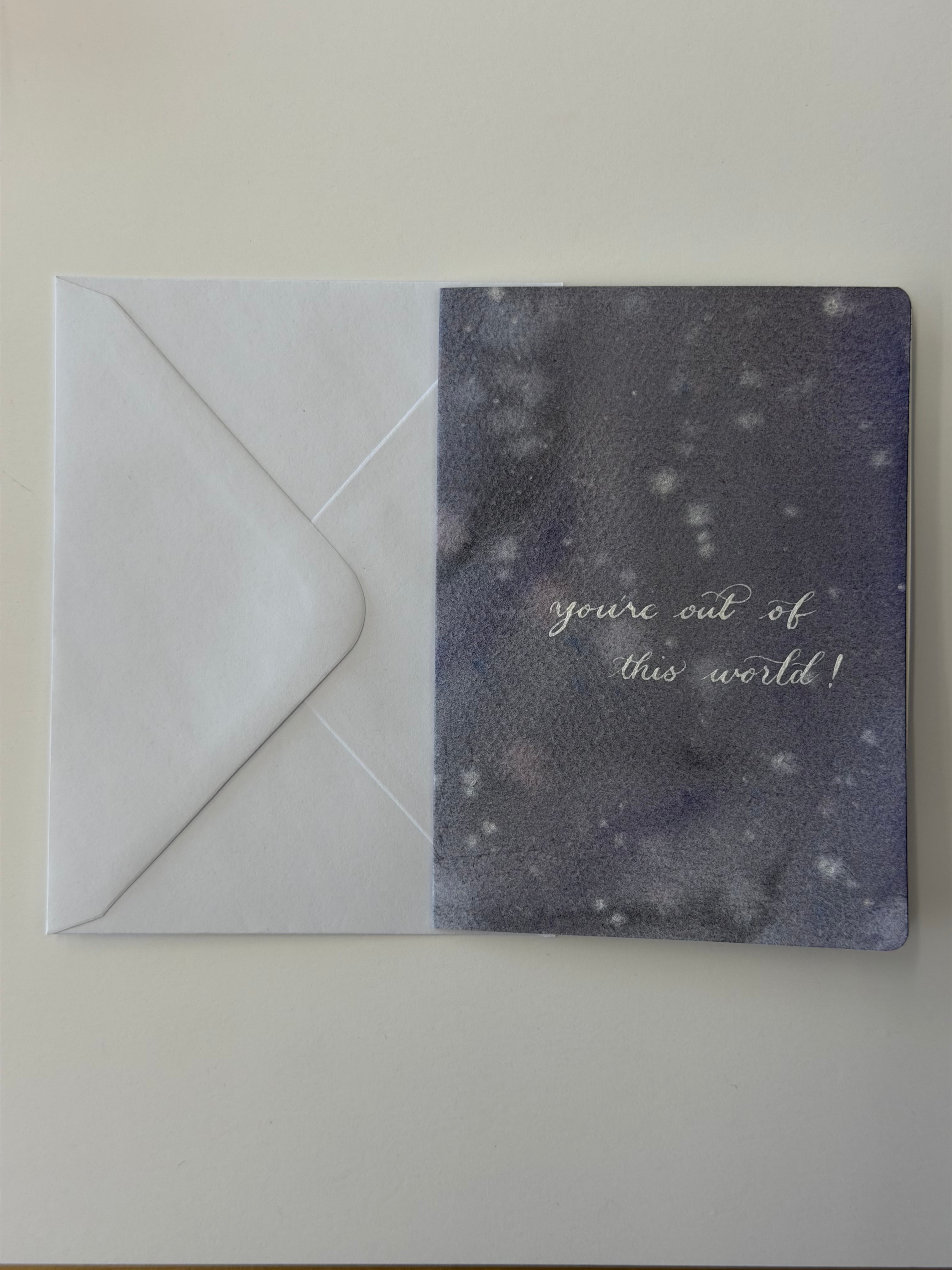 4x6 Watercolor + Calligraphy Cards by A Wish Crafted
