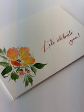 Load image into Gallery viewer, 5x7 Watercolor Florals + Calligraphy Cards by A Wish Crafted