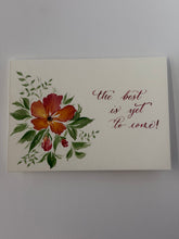 Load image into Gallery viewer, 5x7 Watercolor Florals + Calligraphy Cards by A Wish Crafted