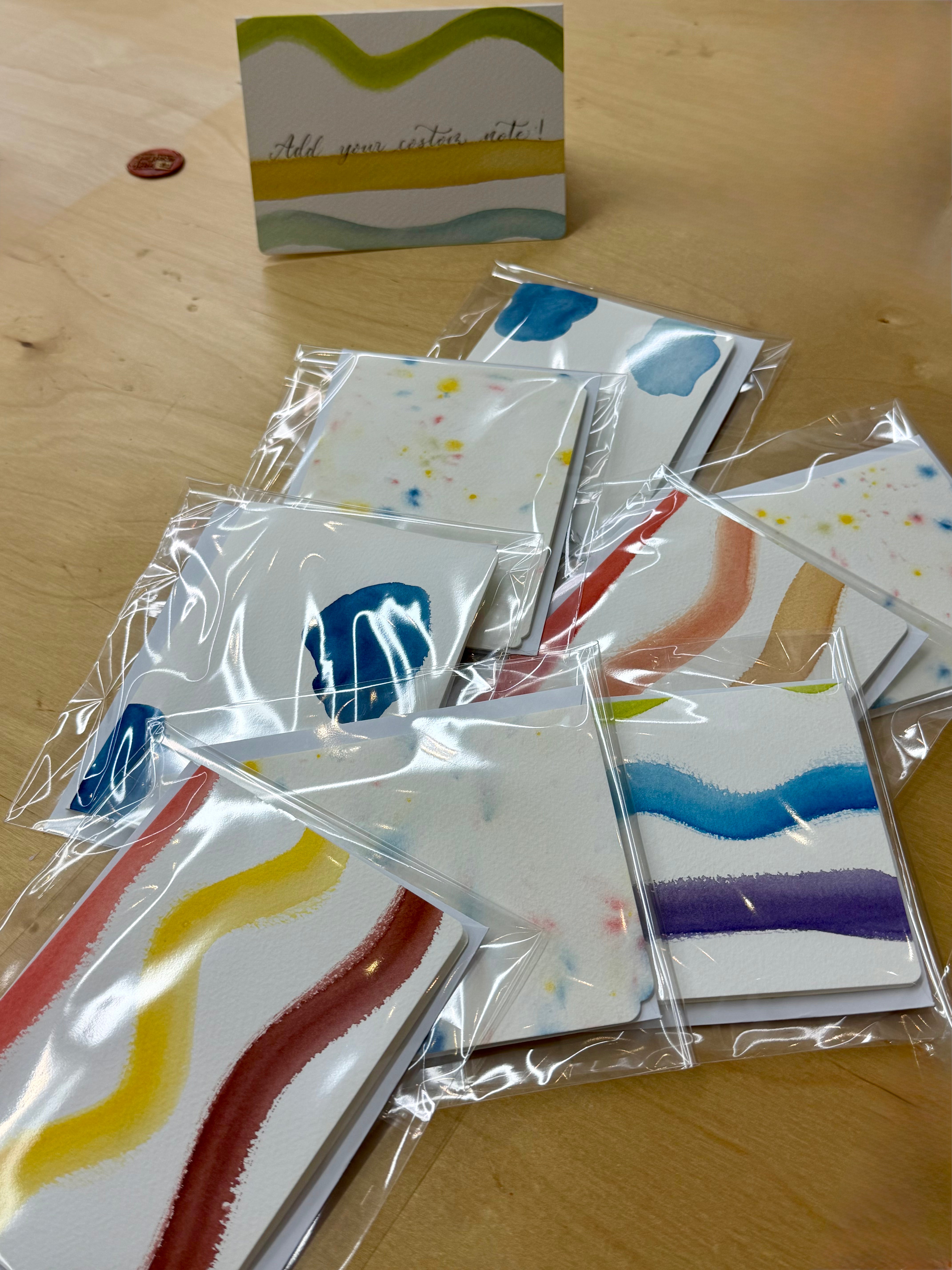 4x6 Blank Watercolor Cards by A Wish Crafted