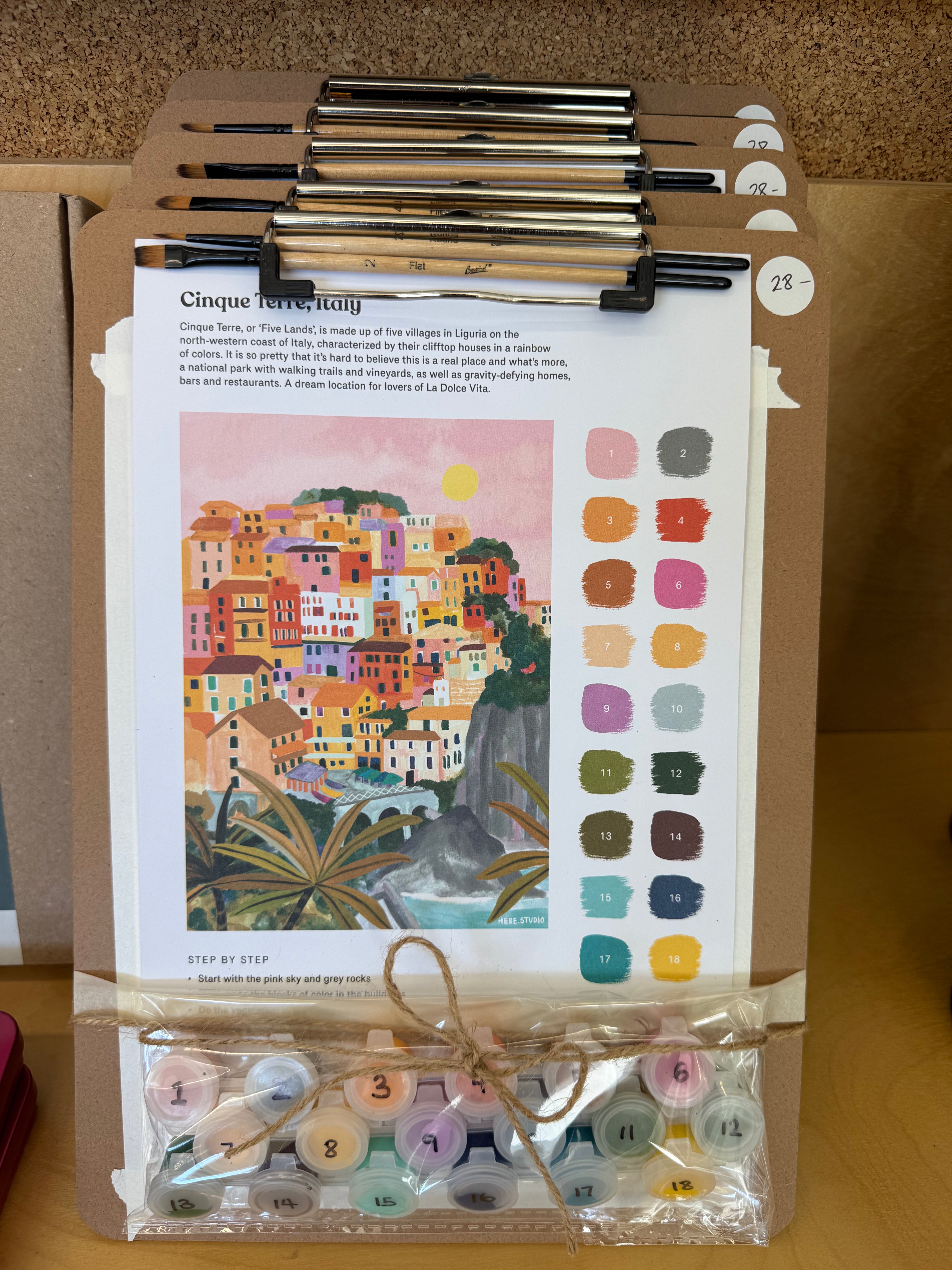 Paint by number kit