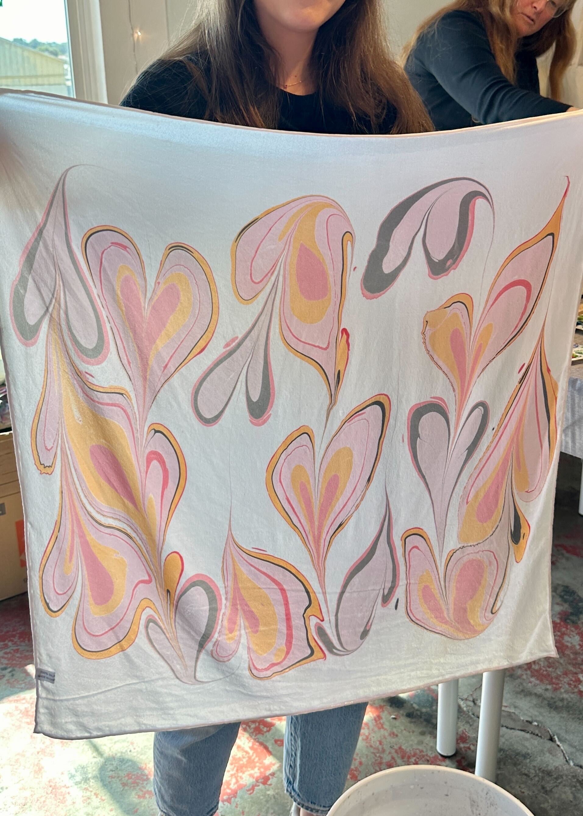 JUL 28th IN-PERSON - Intro to Marbling with Thunder Textile