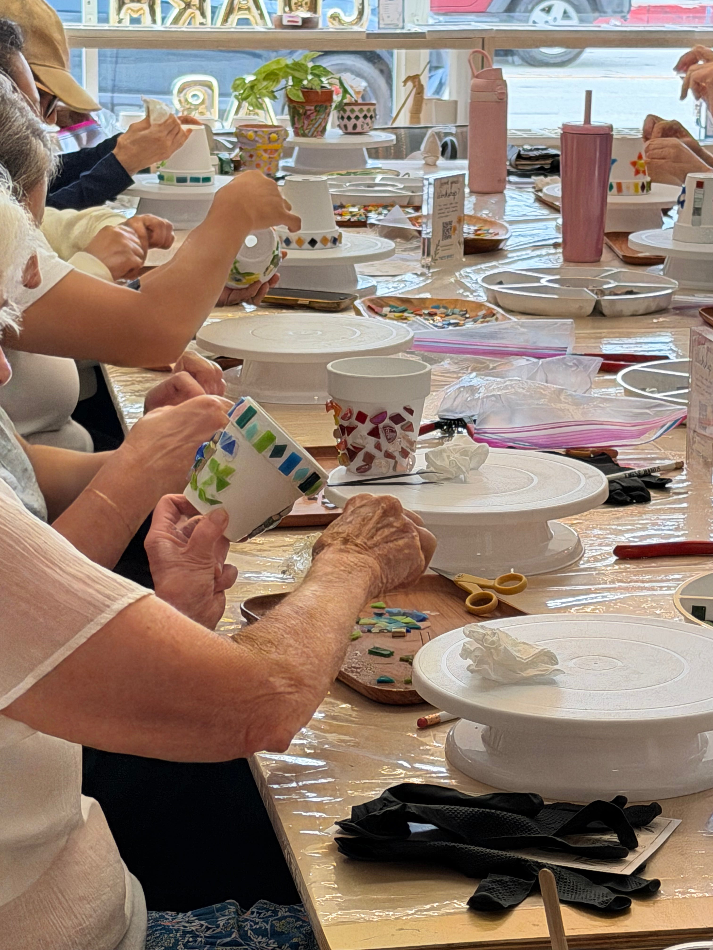 AUG 9th - Mosaic Pots