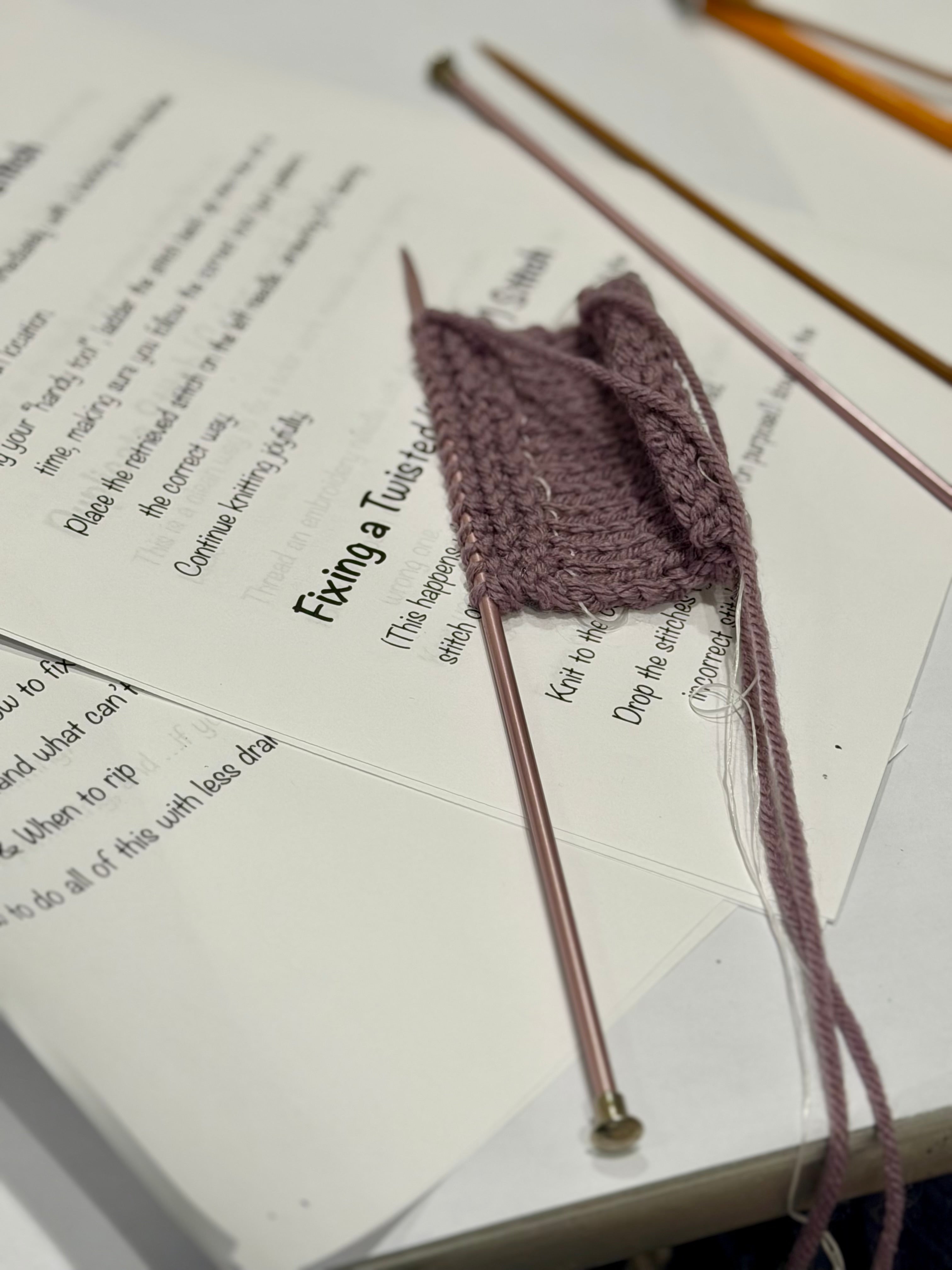 AUG 16th + 23rd - Knitting Fundamentals: Create Your First Coaster (2-Part Workshop)