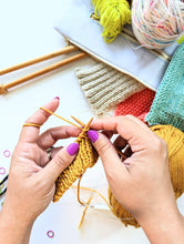 Load image into Gallery viewer, OCT 5th IN-PERSON - Intro to Knitting with Arianna Perez