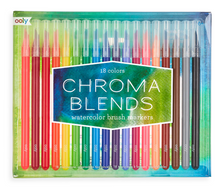 Load image into Gallery viewer, Chroma Blends Watercolor Brush Markers - Set of 18