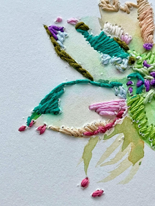 NOV 10th IN-PERSON - Paint & Stitch on Paper with Mirina Moloney