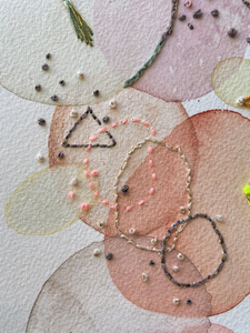 NOV 10th IN-PERSON - Paint & Stitch on Paper with Mirina Moloney