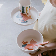 Load image into Gallery viewer, Illustrated Bamboo Dish Set for Kids