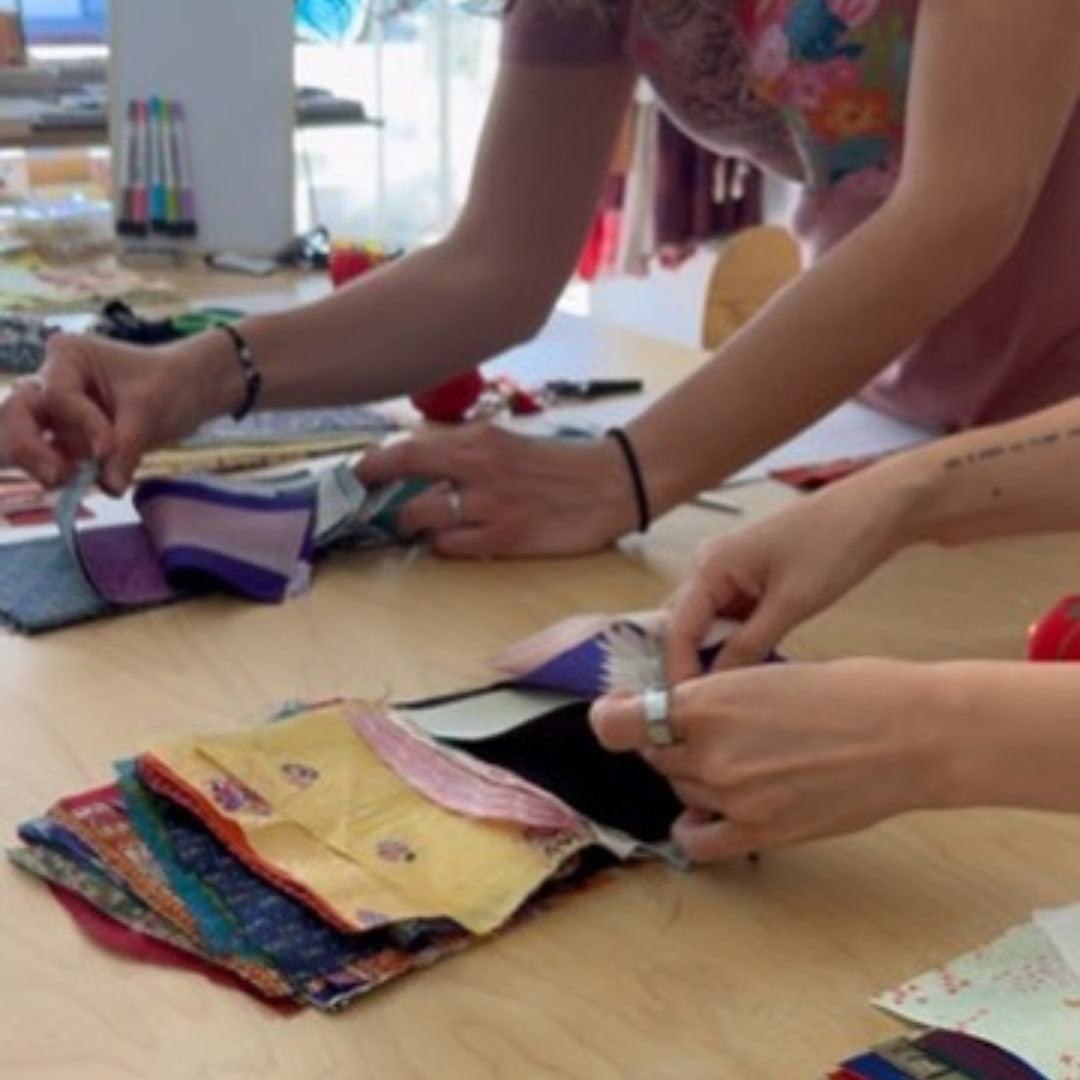 MAR 15th - IN PERSON - Beginning Hand Sewing - Silk Flower Brooch Workshop