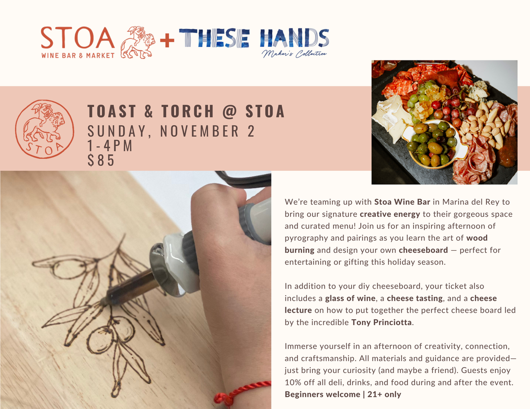 NOV 2nd IN-PERSON - TOAST + TORCH @ STOA