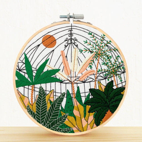 NEW! Botanical Greenhouse Garden - embroidery kit