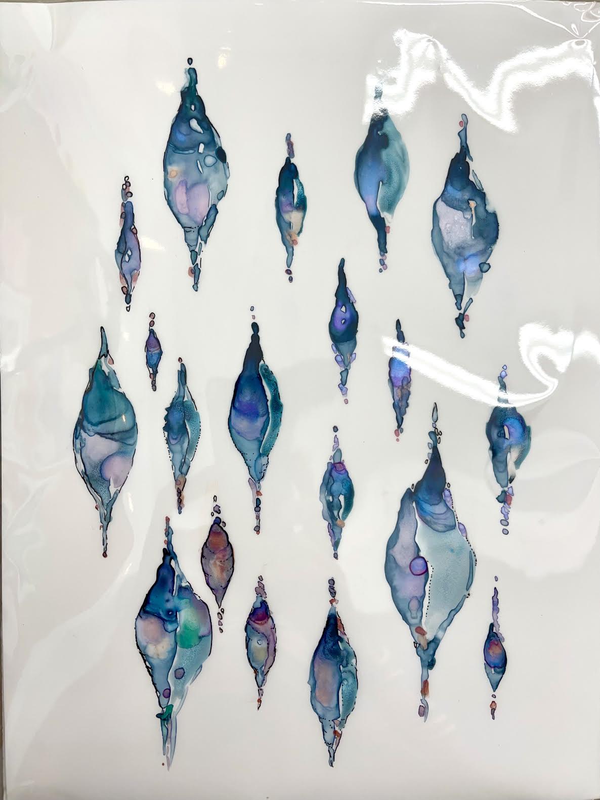 Abalone Raindrops Original - These Hands Makers Collective