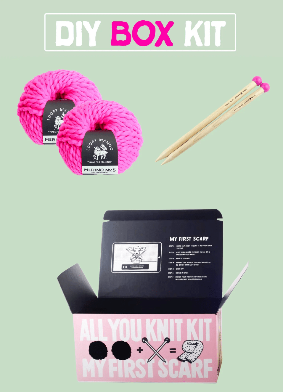 All You Knit Kit - Scarf - These Hands Makers Collective