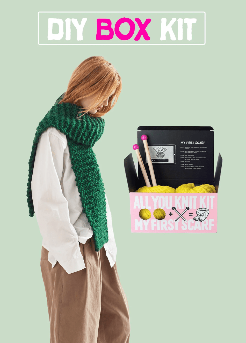 All You Knit Kit - Scarf - These Hands Makers Collective