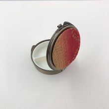Load image into Gallery viewer, Antique Bronze Round Mirror Jewelry Pill Box Container - These Hands Makers Collective